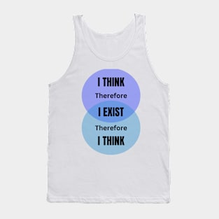 I think therefore I am. Descartes Tank Top